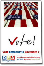 Democracy For America's newest GOTV sticker