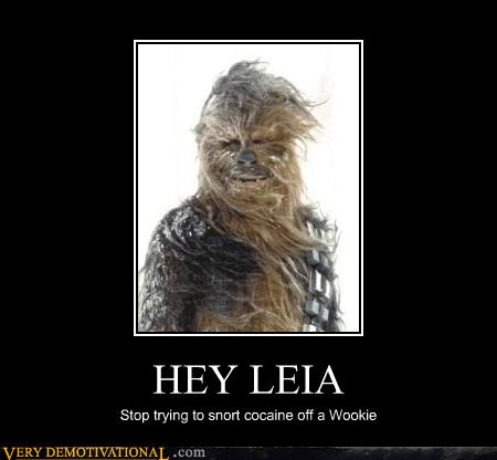 Leia Cocaine Demotivational